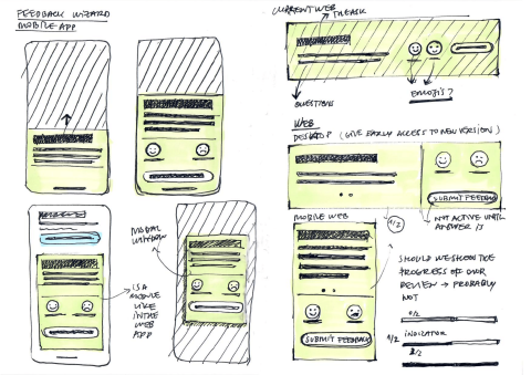Feedback module design sketches